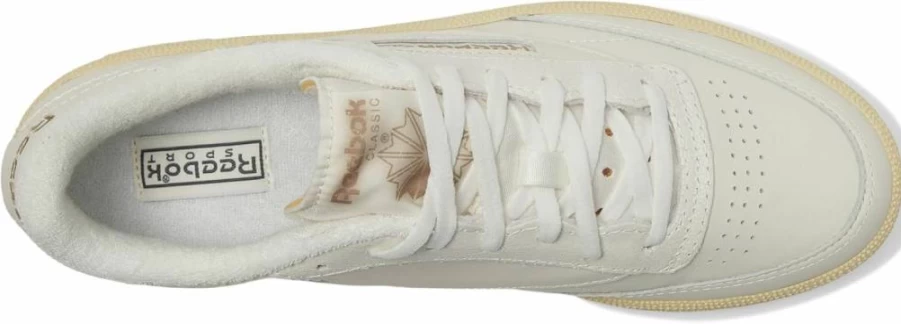 Reebok Women's Club C 85 Vintage White Leather Sneakers for Comfort and Style