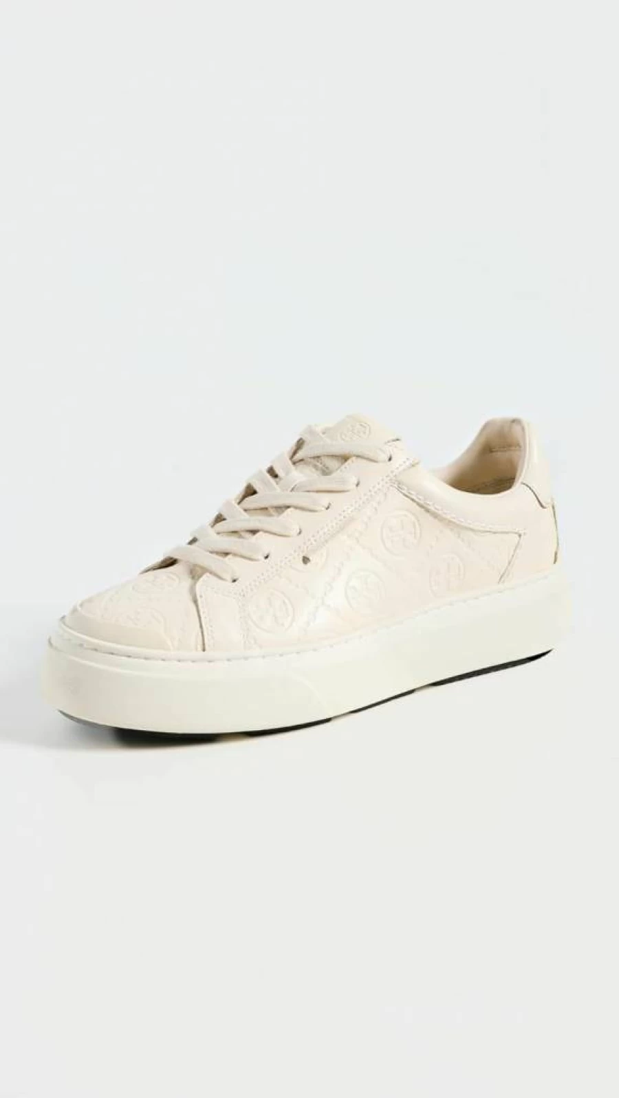 Tory Burch Women's T Monogram Ladybug Sneakers - Fashionable Leather Athletic Shoes with Embroidered Bug Detail