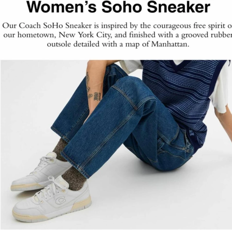 Amazon Women's Soho Sneaker - Stylish Casual Coach-Inspired Walking Shoes for Women