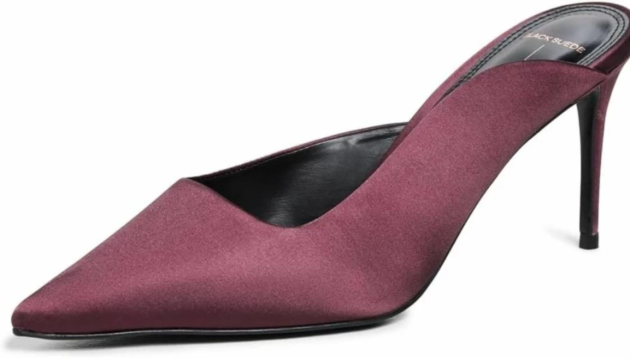 Black Suede Studio Women's 80mm Heel Pumps - Elegant Suede High Heels for Women