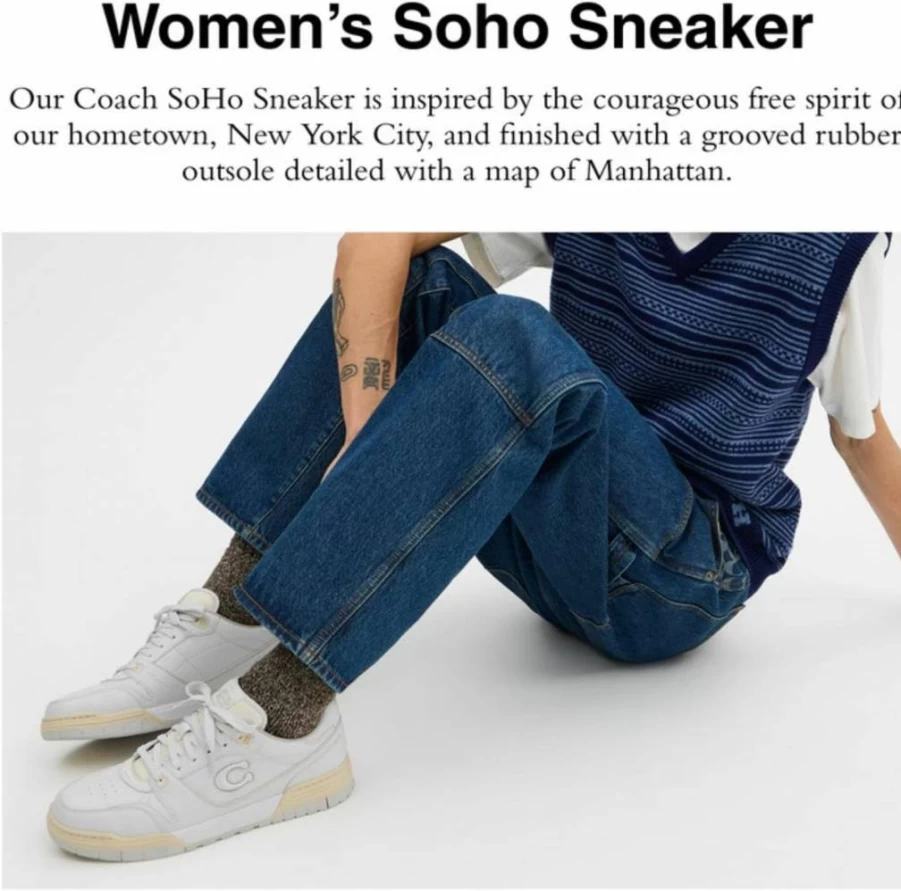 Amazon Women's Soho Sneaker - Stylish Casual Coach-Inspired Walking Shoes