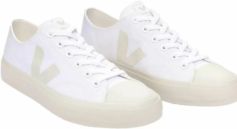Veja Wata II Low Top Women's Sustainable Sneakers – White Eco-Friendly Canvas Shoes