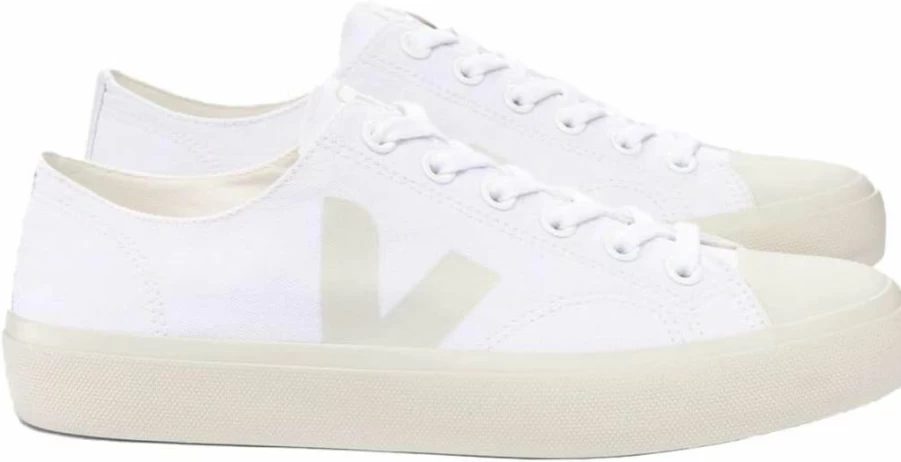 Veja Wata II Low Top Women's Sustainable Sneakers – White Eco-Friendly Canvas Shoes