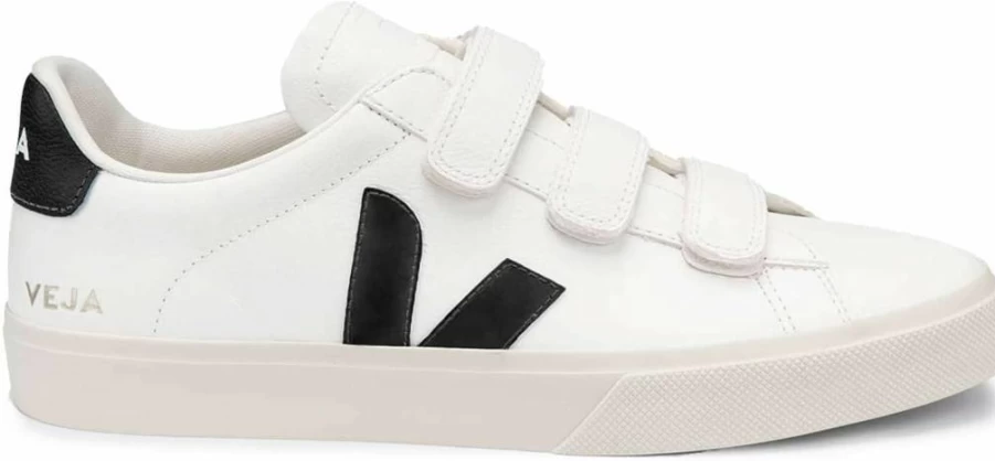 Veja Women's Recife Logo Sneakers – Sustainable White Leather Eco-Friendly Fashion Shoes