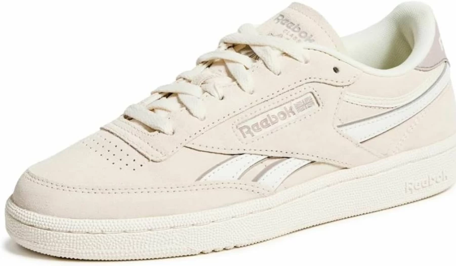 Reebok Women's Club C Revenge Vintage White Leather Sneakers Classic Athletic Shoes