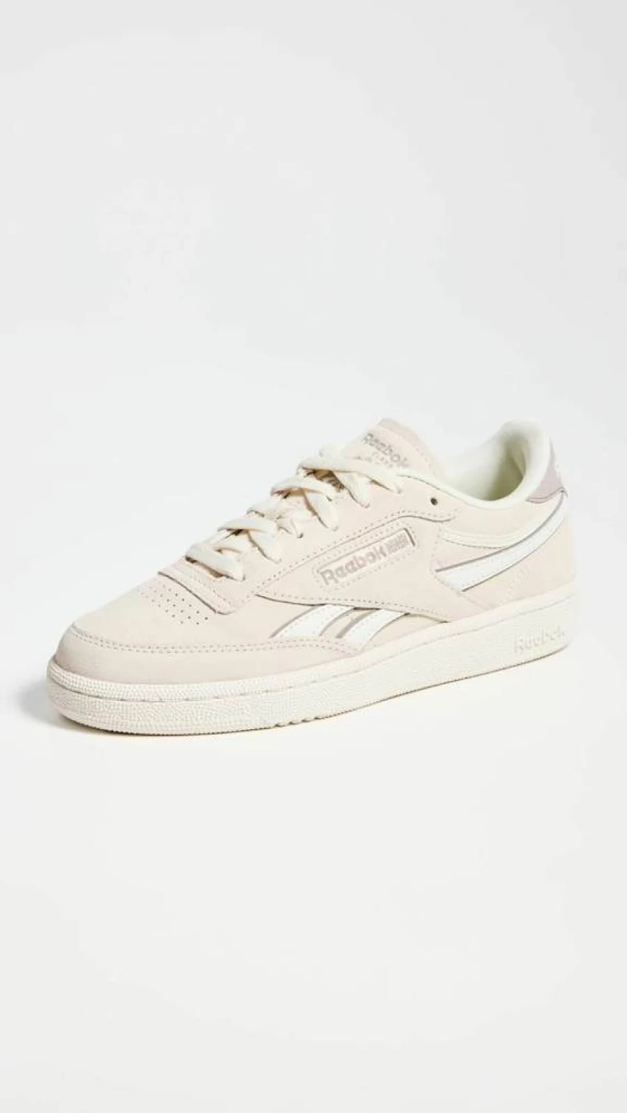 Reebok Women's Club C Revenge Vintage White Leather Sneakers Classic Athletic Shoes