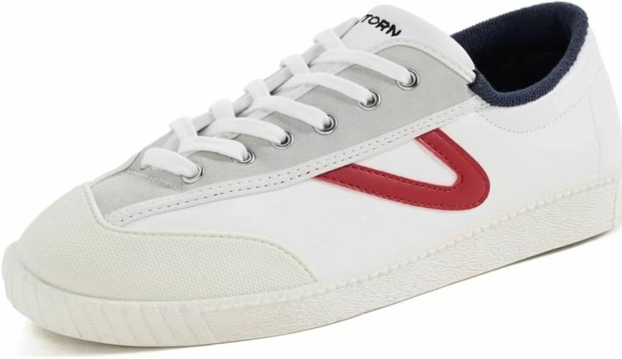 TRETORN Women's Nylite Vintage Lace-Up Sneakers - Classic White Canvas Shoes for Casual Comfort