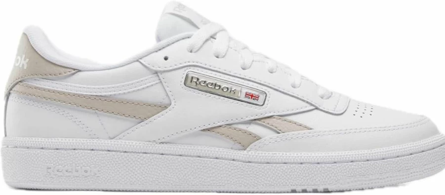Reebok Women's Club C Revenge Vintage White Leather Sneakers for Casual Wear