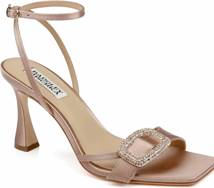 Badgley Mischka Judith Women's Heeled Sandals - Elegant Dress Sandals for Women
