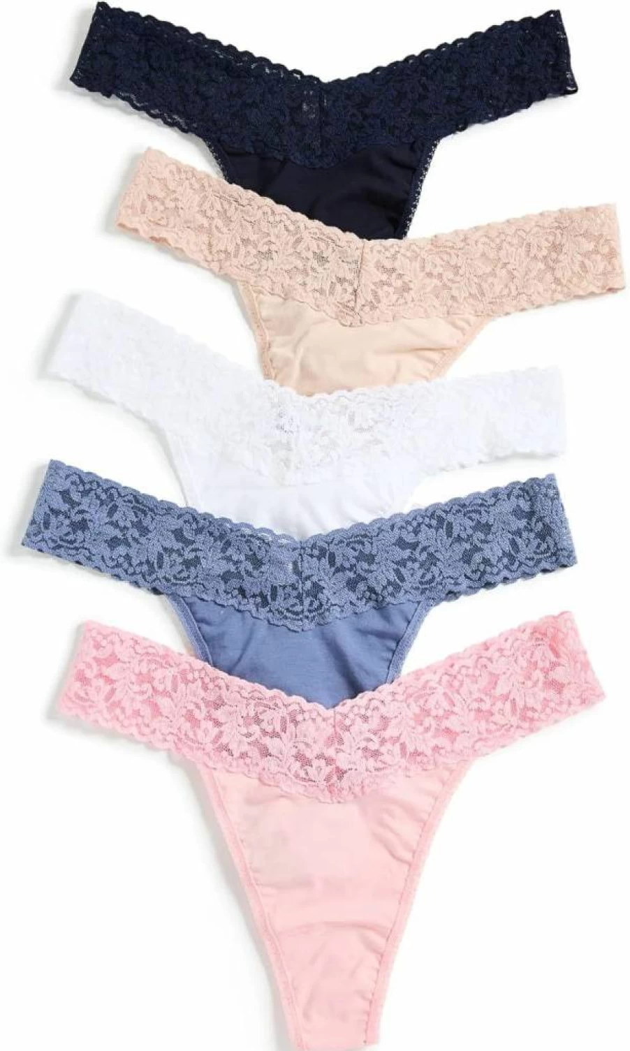 Hanky Panky Original Rise Cotton Underwear 5-Pack - Comfortable Holiday Collection 2021