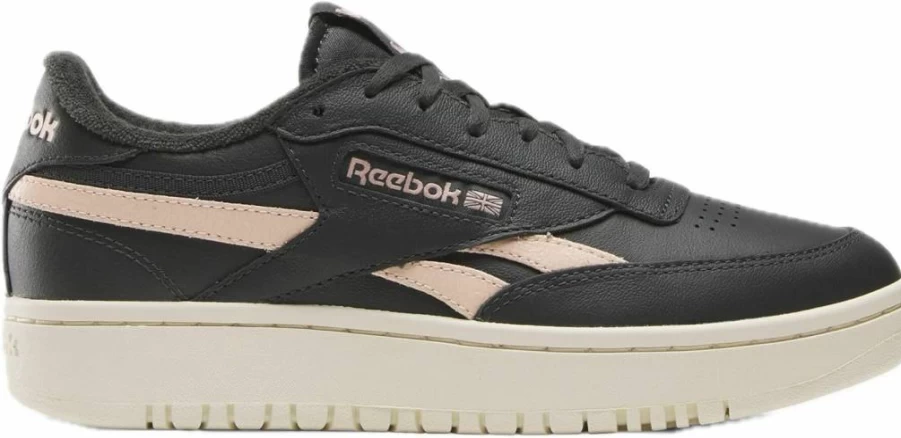 Reebok Women's Club C Double Vintage Sneaker - Classic White Leather Low-Top Casual Shoes