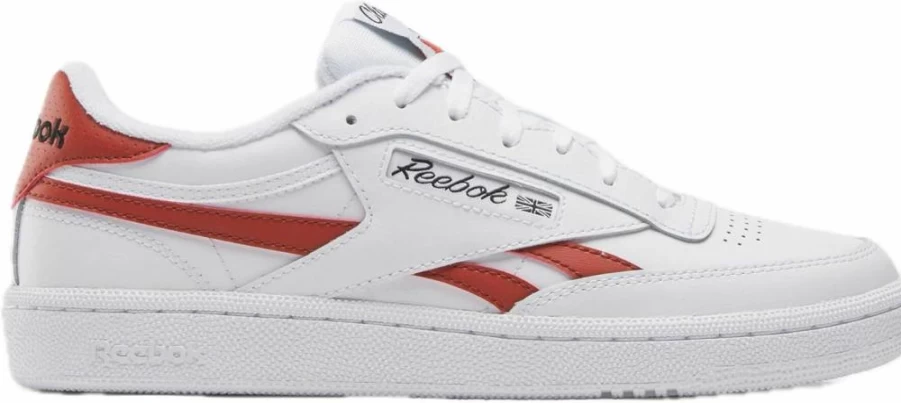 Reebok Women's Club C Revenge Vintage White Leather Sneakers for Casual Wear
