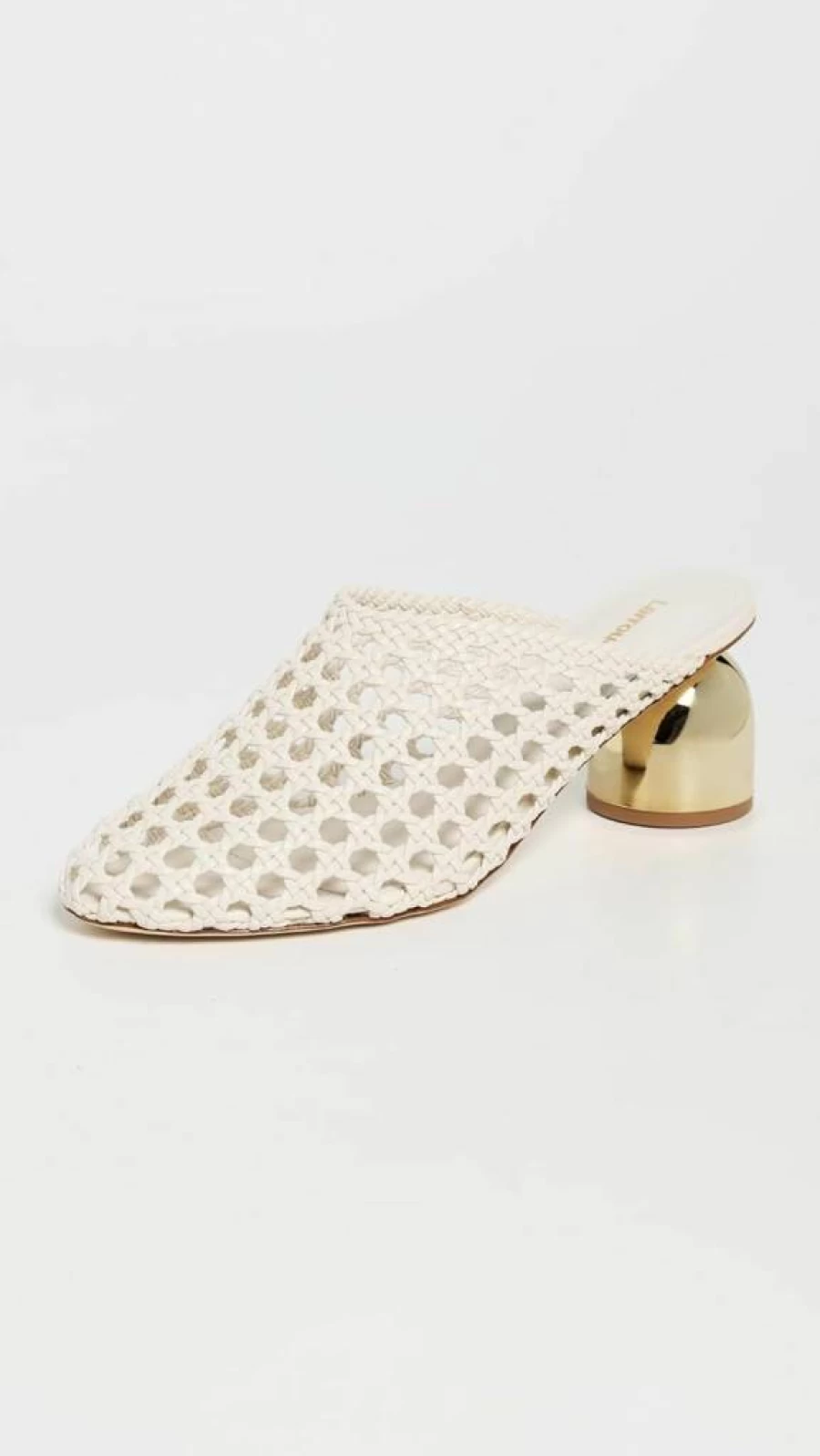 Larroude Women's Dew Drop Macrame Mules | Boho Chic Slide Sandals | Handwoven Design | Comfortable Summer Footwear