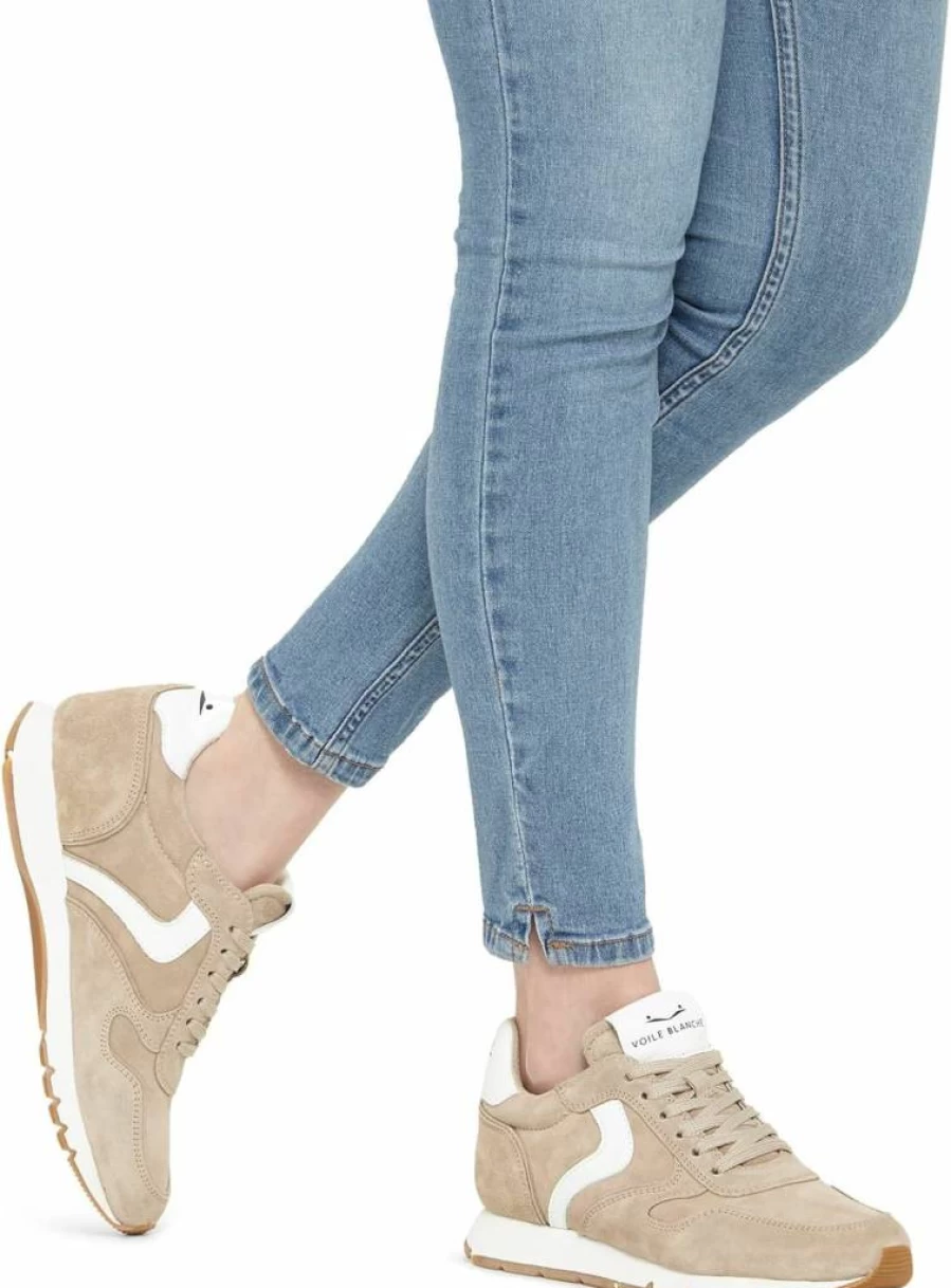 VOILE BLANCHE Julia Women's Fashion Sneakers - Stylish Casual White Shoes for Women