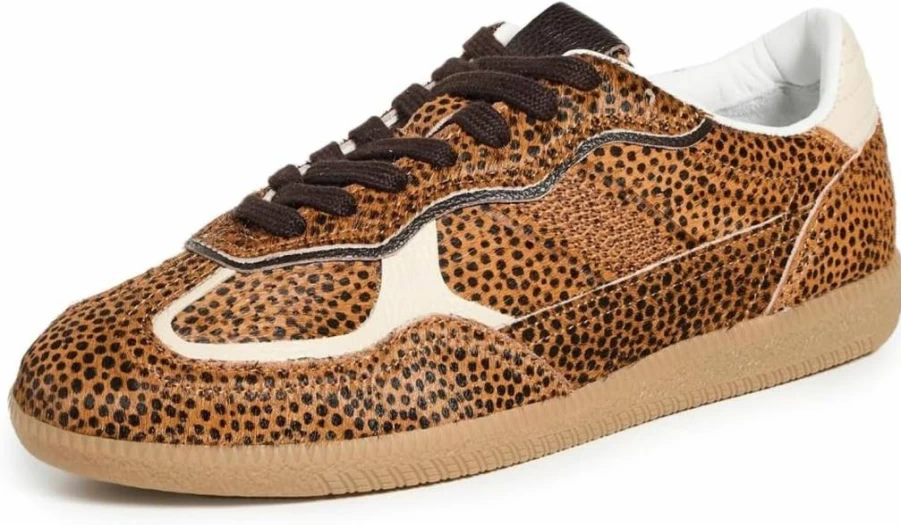 ALOHAS Women's 490 Rife Soft Tan Leather Sneakers – Comfortable Casual Shoes