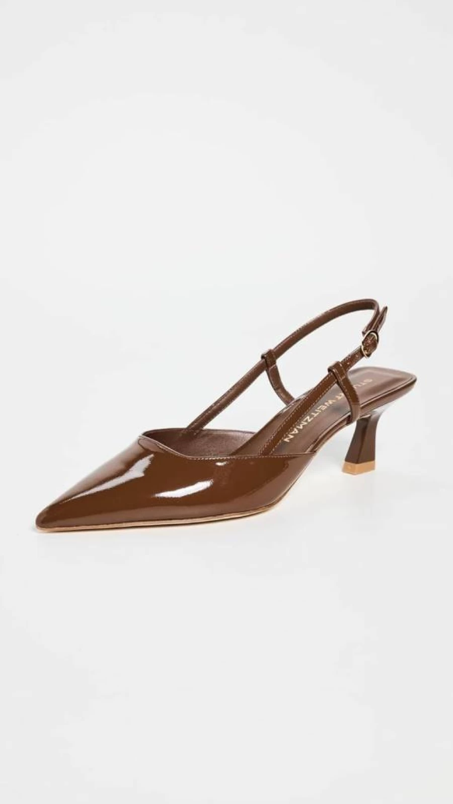 Stuart Weitzman Women's Vinnie 50mm Slingback Heels - Elegant Low Block Heel Sandals for Women