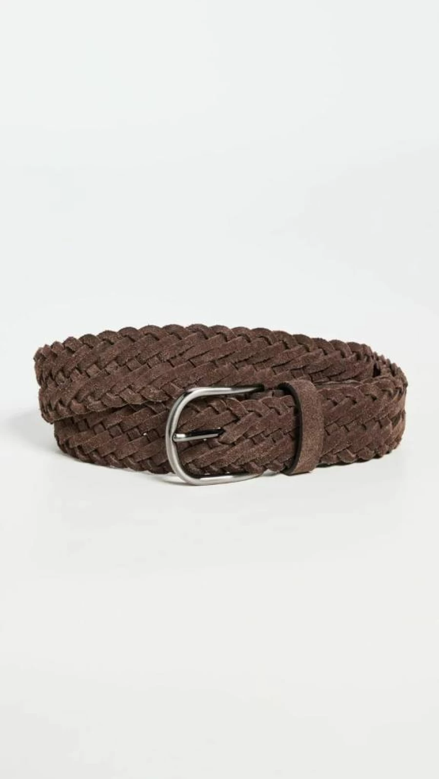 Anderson's Men's Brown Suede Woven Belt - Size 38, Style M1 - Premium Leather Strap for Casual & Formal Wear