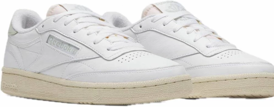 Reebok Women's Club C 85 Vintage Tennis Shoes - Classic White Leather Sneakers for Women