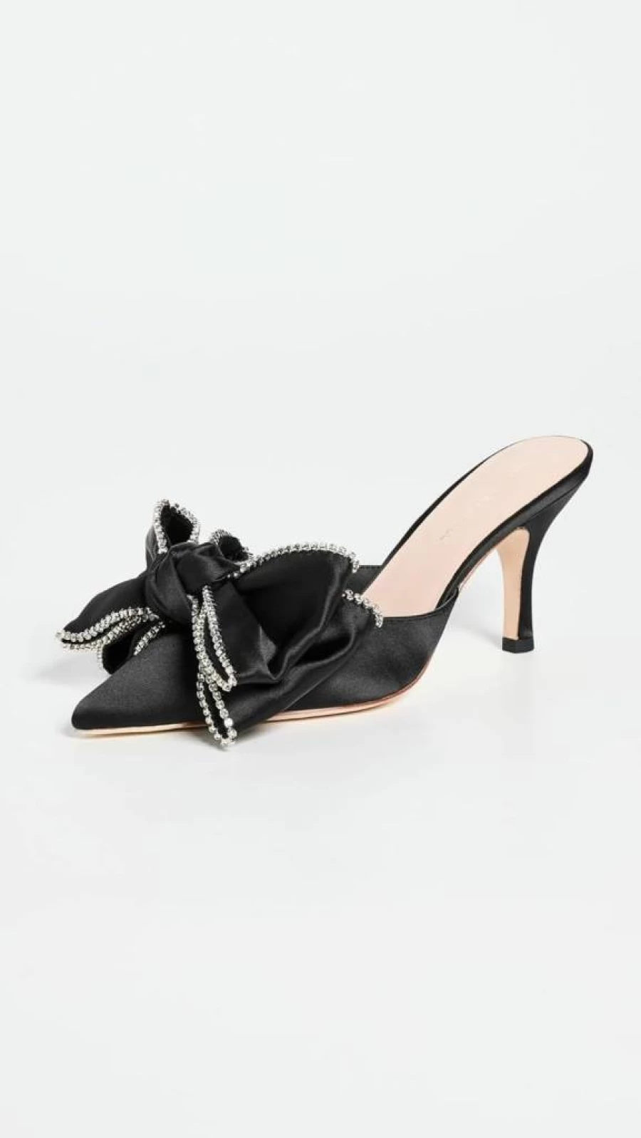 Loeffler Randall Women's Margot Bow Mules | Slip-On Loafers | Comfortable Bow Detail Flat Shoes