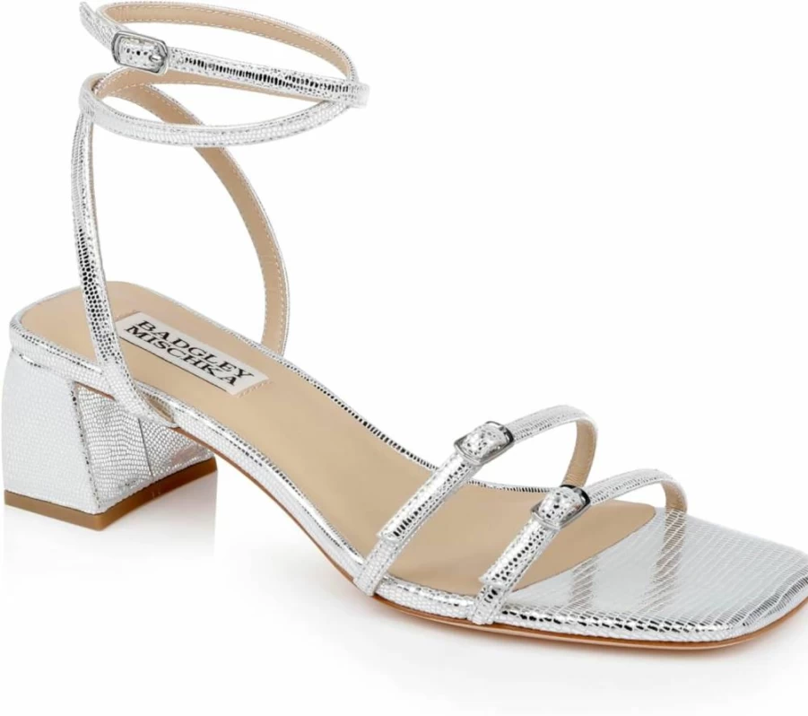 Badgley Mischka Women's Dania Heel Sandals - Elegant High Heel Dress Sandals for Women