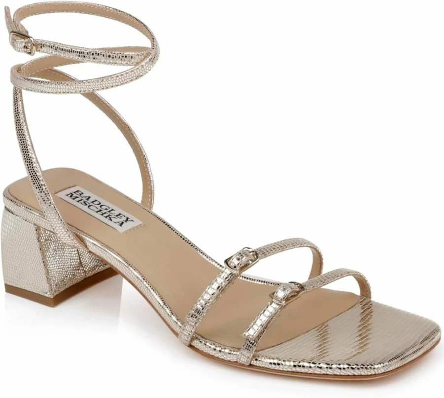 Badgley Mischka Women's Dania Heel Sandals - Elegant High Heel Dress Sandals for Women
