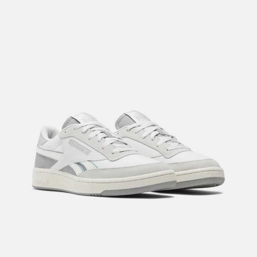 Reebok Club C Revenge Vintage White Leather Sneakers for Men & Women - Classic Tennis Shoes