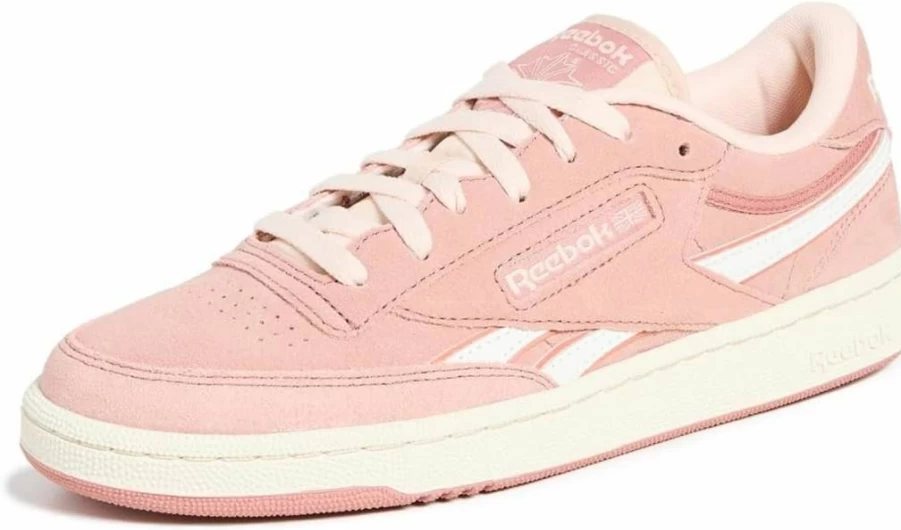Reebok Women's Club C Revenge Sneakers - Classic White Leather Low-Top Vintage Tennis Shoes for Women