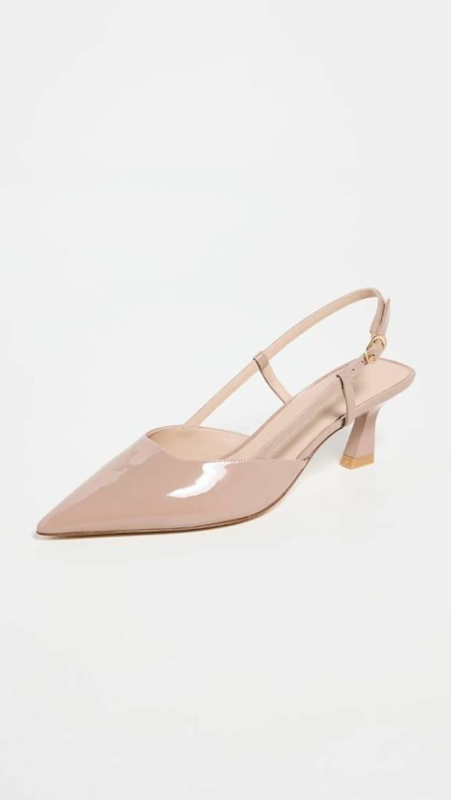 Stuart Weitzman Women's Vinnie 50mm Slingback Heel Pumps - Elegant Low Heel Sandals for Women