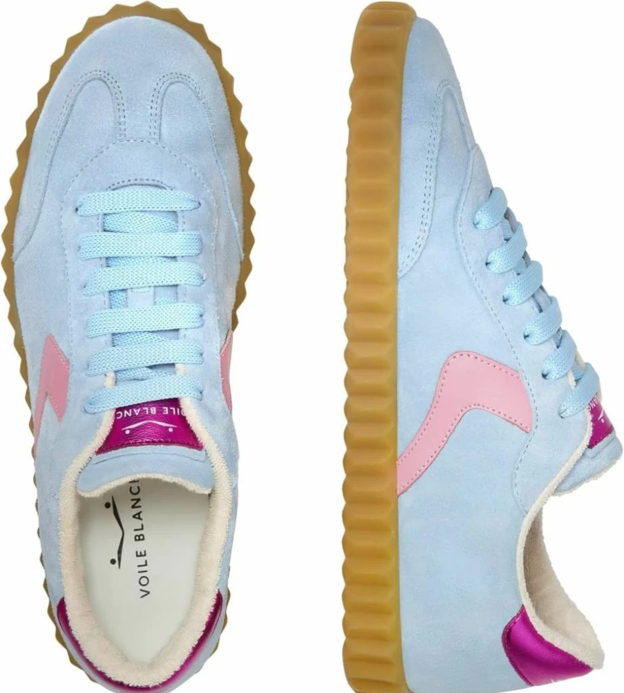 VOILE BLANCHE Women's Ines White Sneakers - Comfortable Casual Fashion Shoes