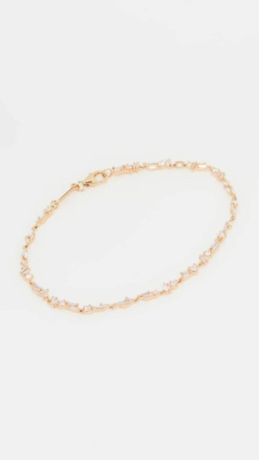 Suzanne Kalan 18K Yellow Gold Diamond Tennis Bracelet for Women with 72 Round Cut Stones
