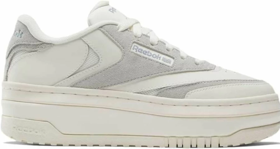 Reebok Women's Club C Extra Sneaker - Classic White Leather Low-Top Vintage Tennis Shoes for Women