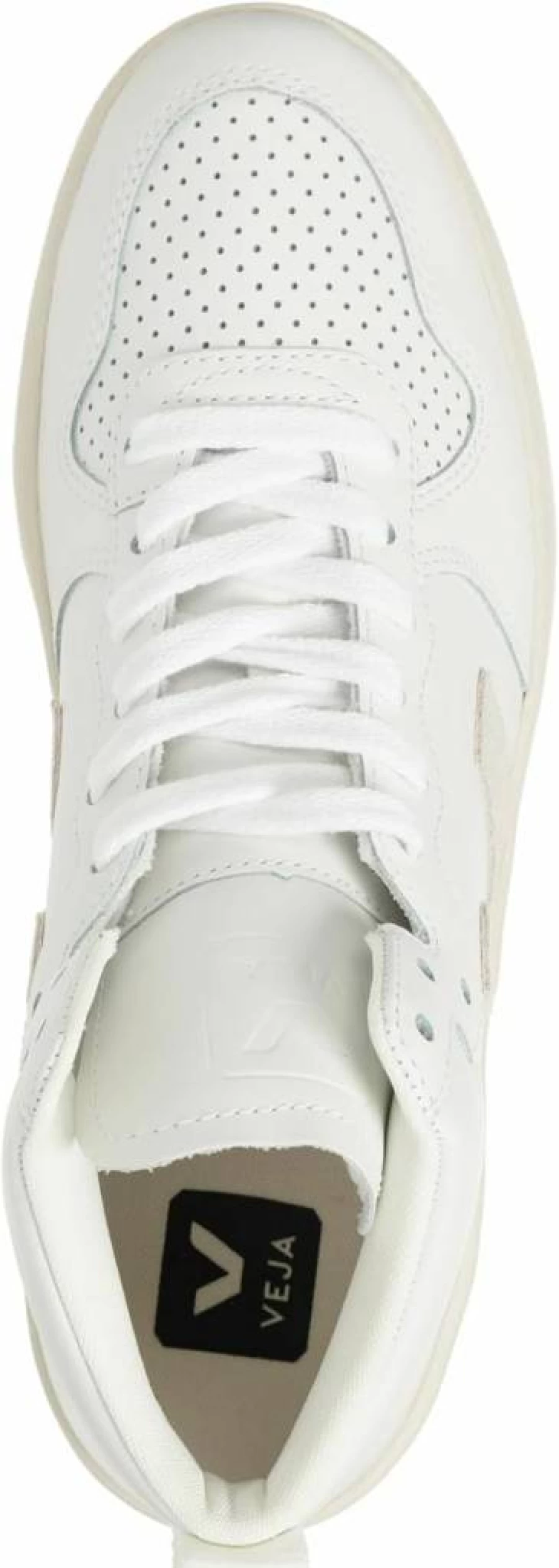Veja Women's V-15 High-Top White Leather Sneakers | Sustainable Vegan Shoes