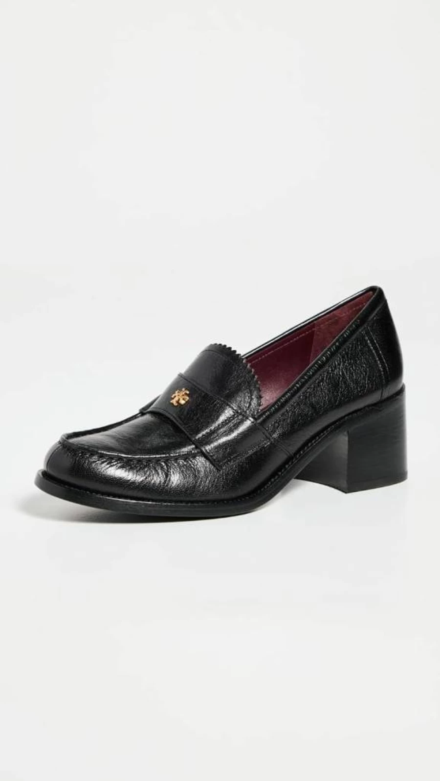 Tory Burch Women's 55mm Heel Loafers Classic Leather Slip-On Shoes for Women
