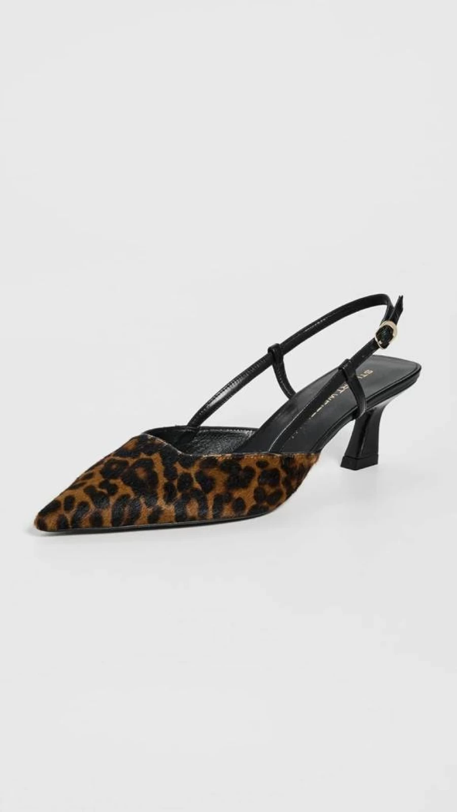Stuart Weitzman Women's Vinnie 50mm Slingback Heels - Elegant Low Block Heel Sandals for Women