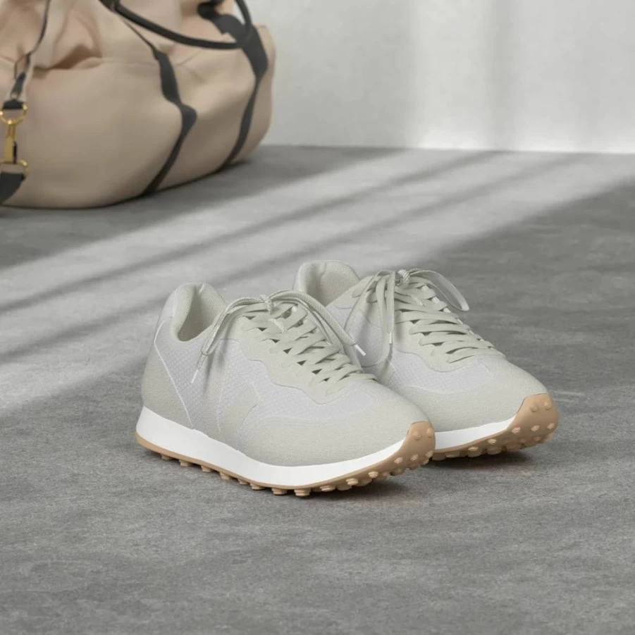 Veja Women's Rio Branco Sustainable White Sneakers – Eco-Friendly Vegan Leather Casual Shoes