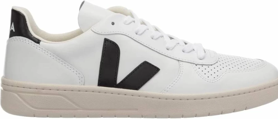 Veja Women's V-10 Vegan Leather Sneakers - Sustainable White Eco-Friendly Fashion Shoes
