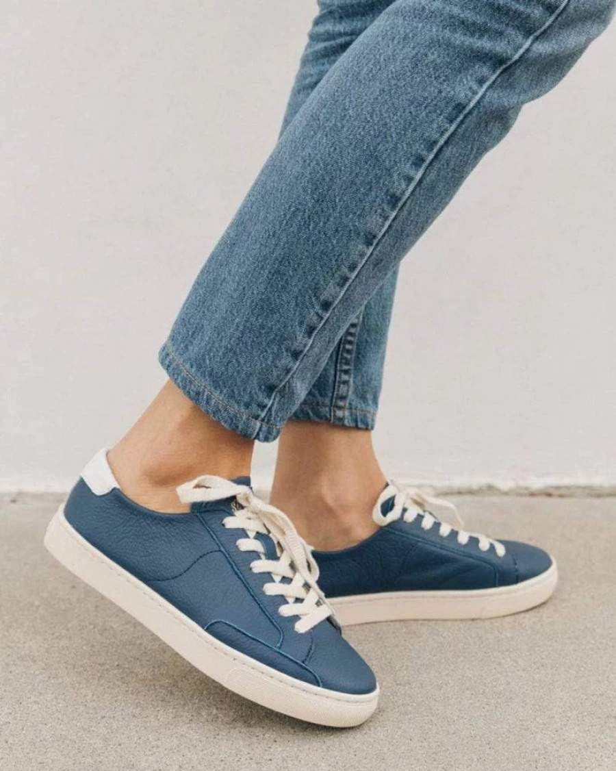 Soludos Women's Ibiza Classic Lace-Up Leather Sneakers - Comfortable Casual Shoes