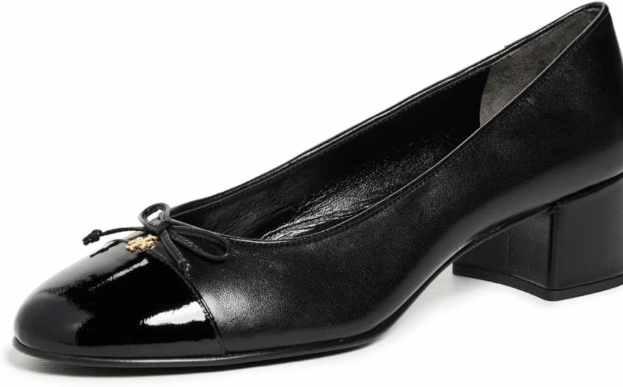Tory Burch Women's 45mm Cap Toe Pumps - Classic Pointed Toe Heels for Women
