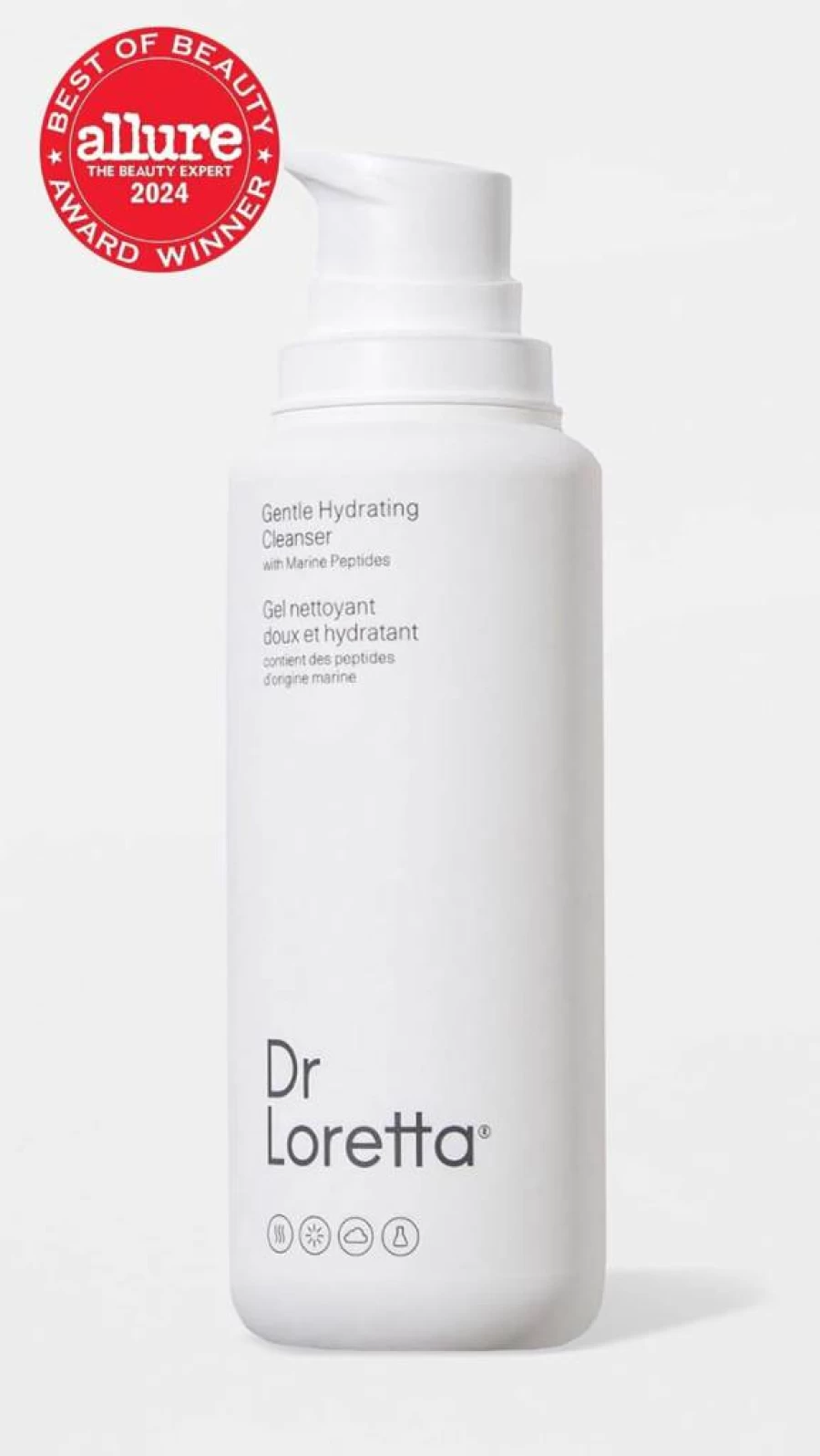 Dr. Loretta Gentle Hydrating Cleanser - 6.76 Fl Oz Soothing Face Wash for Dry & Sensitive Skin - Dermatologist Recommended Skincare