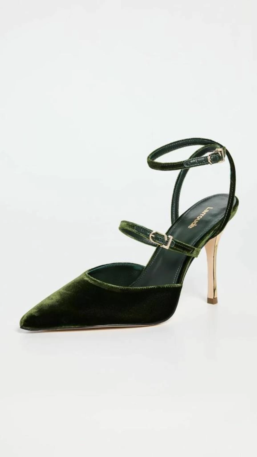 Larroude Women's Kris Velvet Pump - Elegant High Heel Dress Shoes for Women
