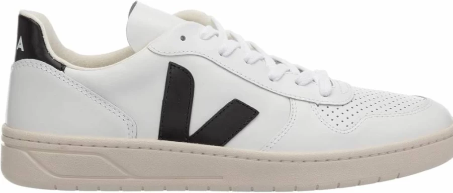 Veja Women's V-10 Vegan Leather Sneakers - Sustainable White Eco-Friendly Fashion Shoes