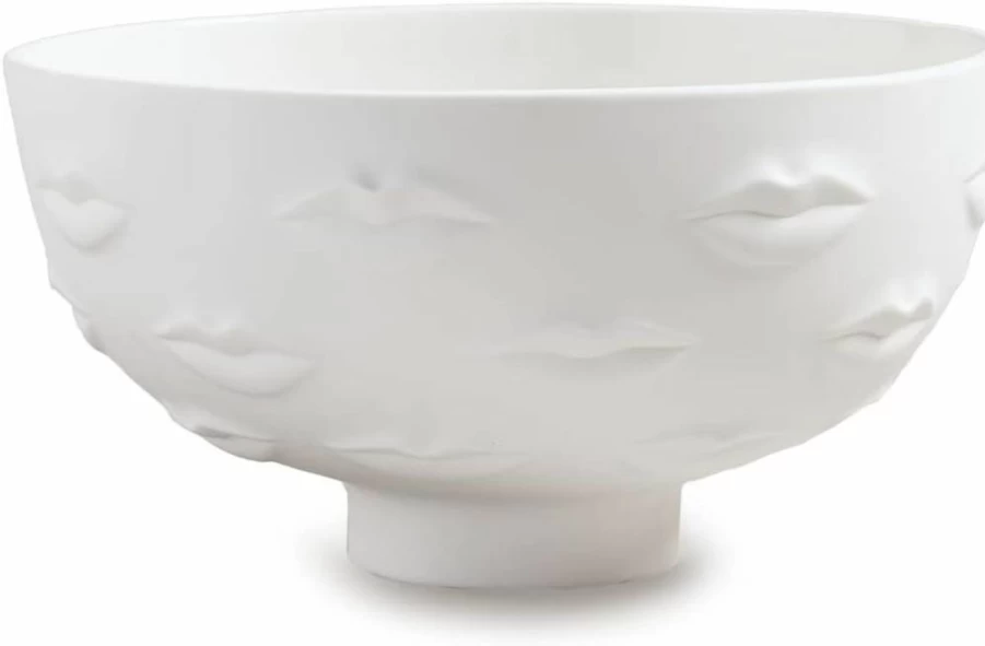 Jonathan Adler Gala Lips Decorative Bowl – Vibrant Ceramic Art Piece for Home Decor