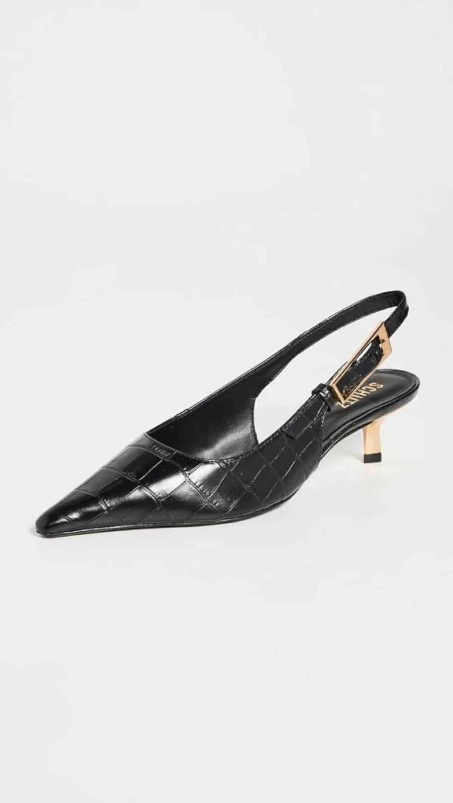 SCHUTZ Lana Croco-Embossed Slingback Heels for Women - Stylish & Comfortable Pumps