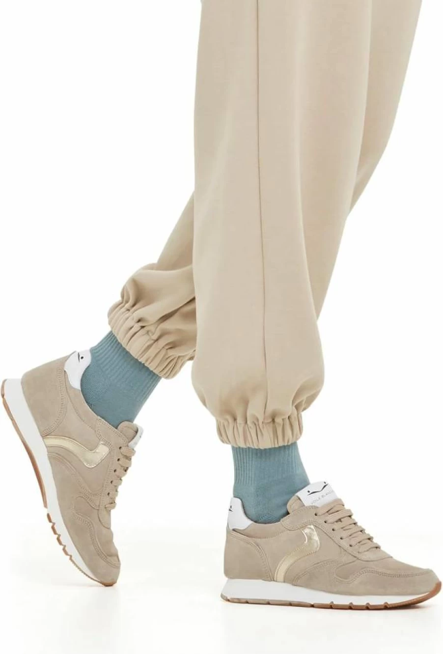 VOILE BLANCHE Julia Women's Shearling-Lined Sneakers - Winter Comfort Trainers