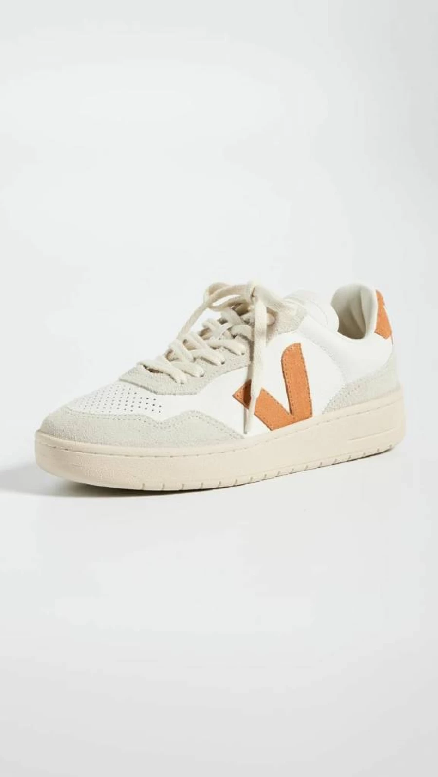 Veja Women's V-90 Vegan Leather Sneakers – Sustainable White Eco-Friendly Fashion Shoes