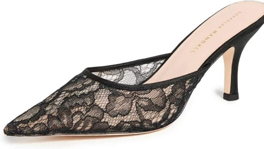 Loeffler Randall Women's Layla Mesh Mules - Comfortable Slip-On Slides for Women