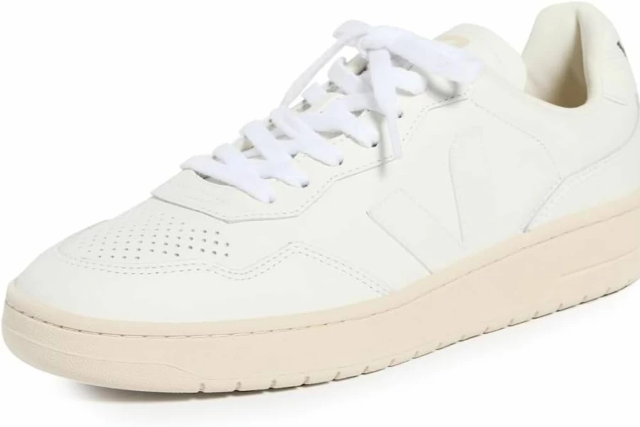 Veja Women's V-90 Sneakers - Sustainable Vegan Leather Casual Shoes for Women
