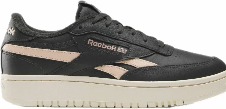 Reebok Women's Club C Double Vintage Sneaker - Classic White Leather Low-Top Tennis Shoes for Women