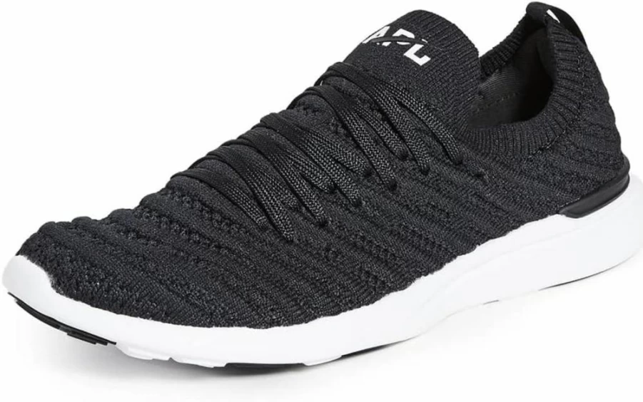 APL TechLoom Wave Women's Sneakers - Black & White Running Shoes Size 7 US Medium